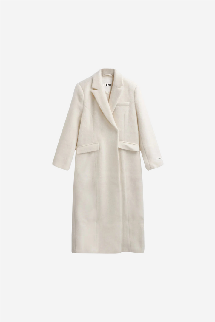 Plush Coat Off White
