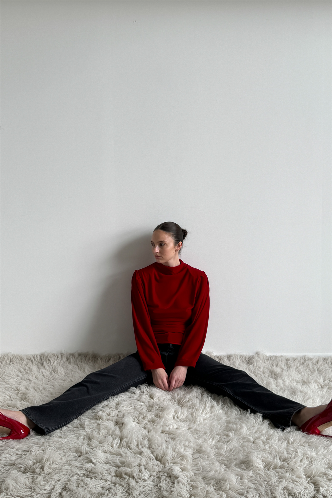 Jet Top Velvet Red