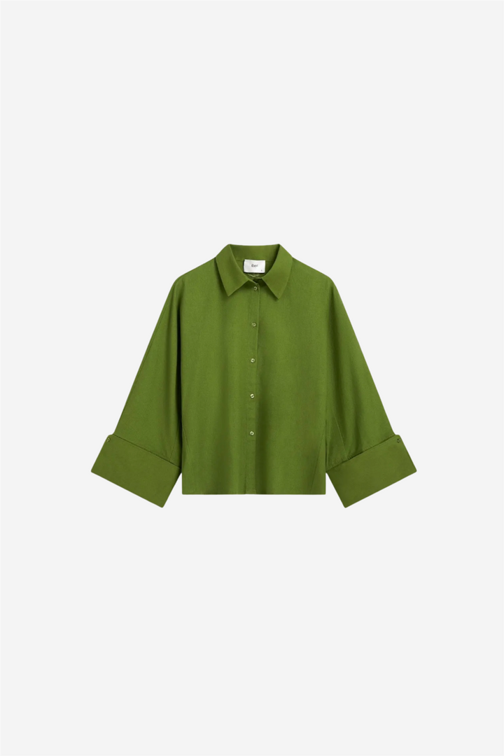 Atari Linen Shirt Leaf Green