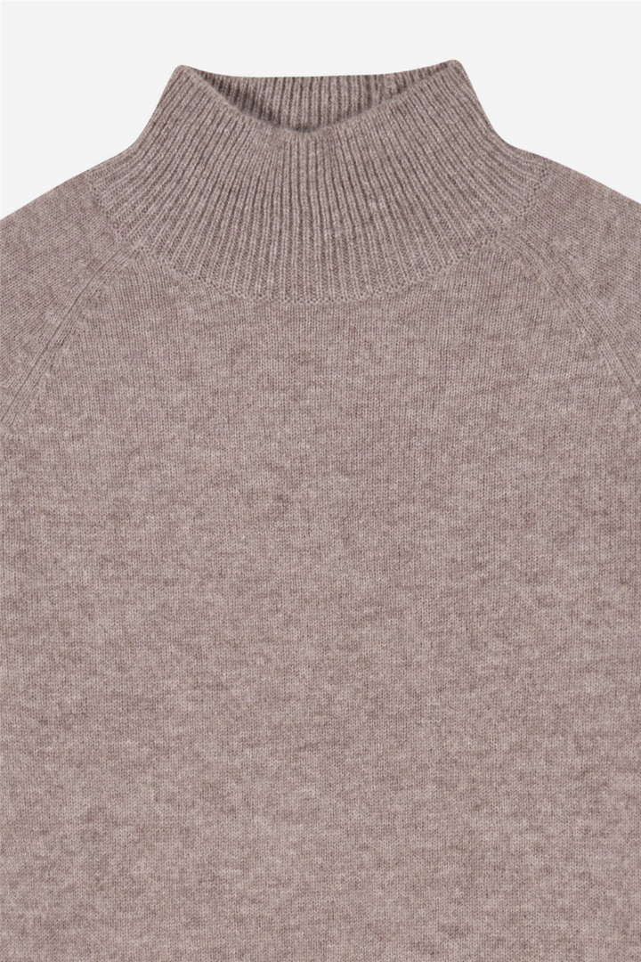 Mock Neck Sweater Taupe