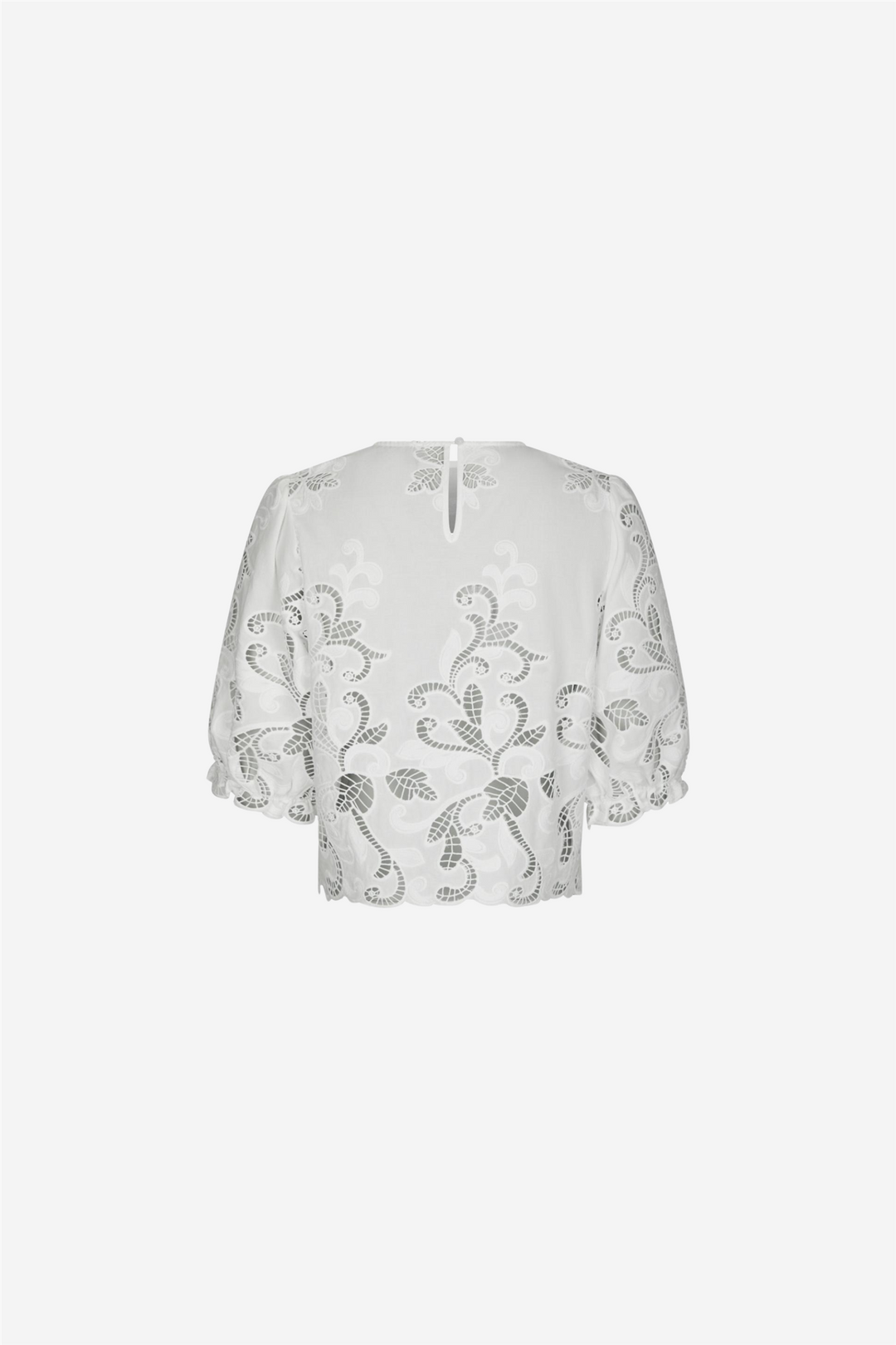 Fia Embroidery Blouse White