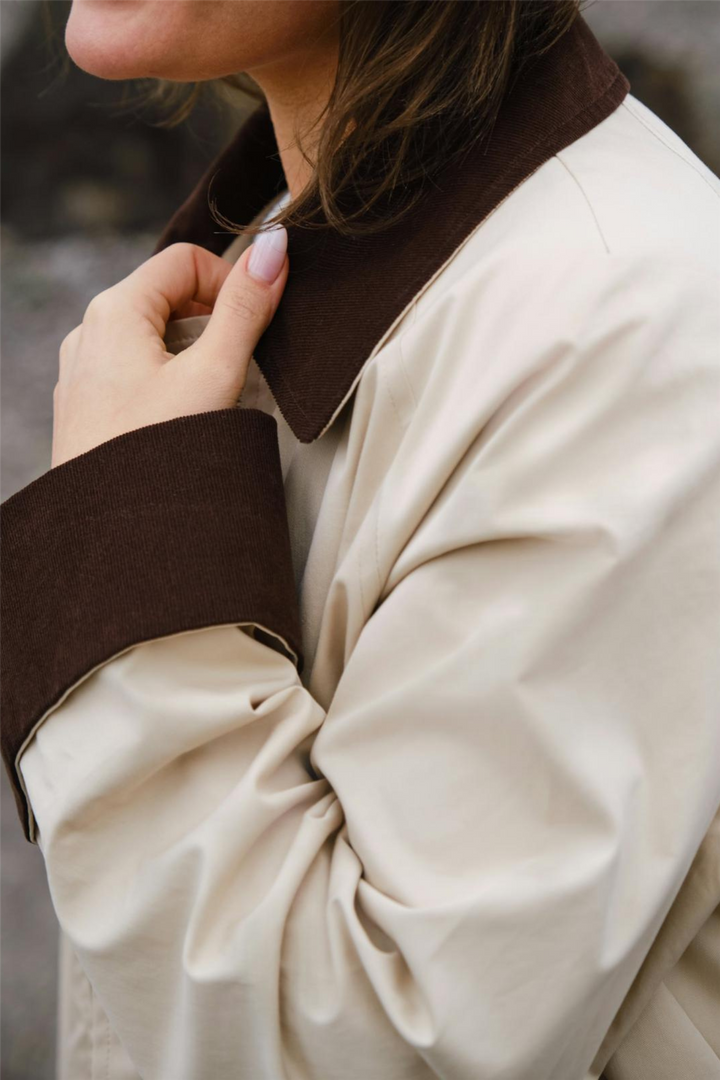 Anastacia Cord Jacket Ivory