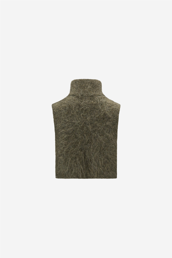 Belinda Chunky High Neck Moss Green