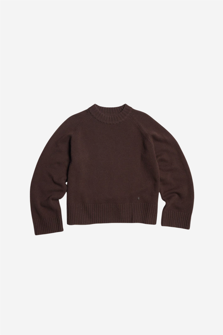 W. Wool Crew Dark Brown