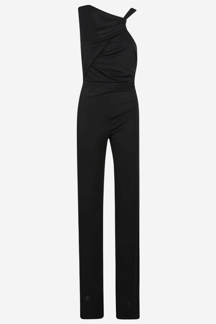 Venere Draped Jumpsuit Black