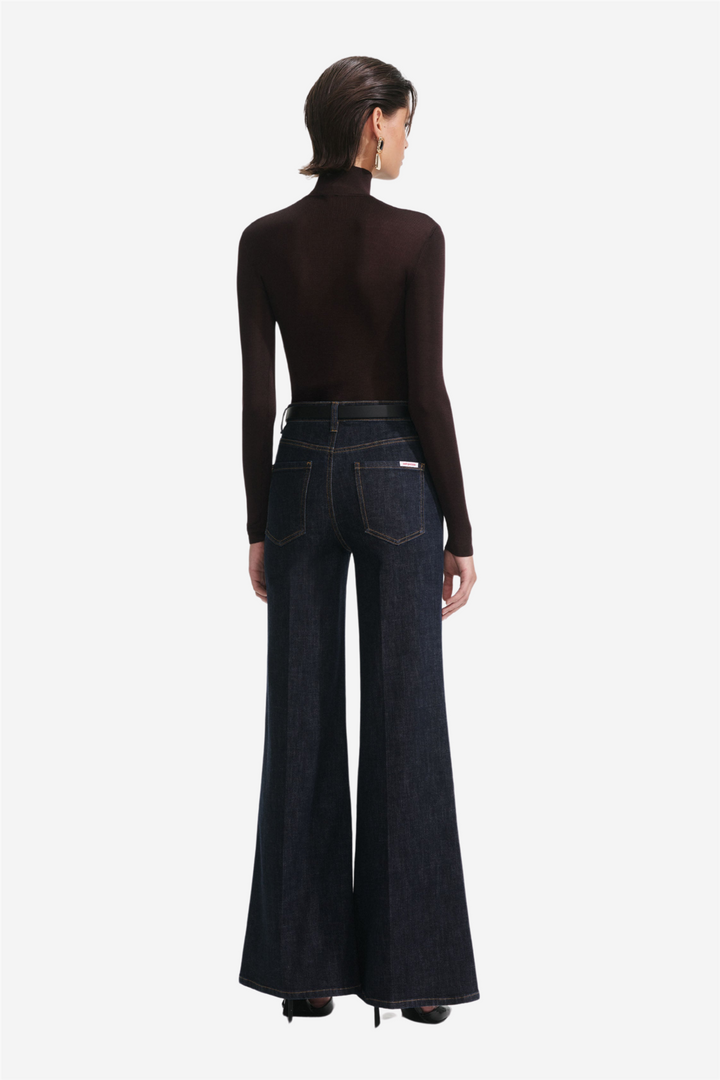 Indigo Flared Jeans Blue