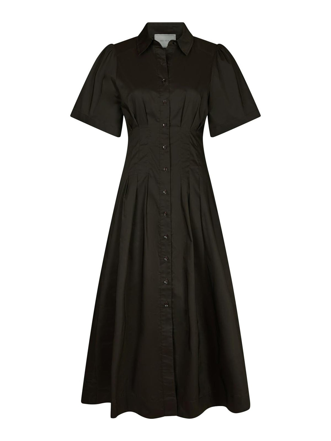 Baia Poplin Dress Chocolate Brown