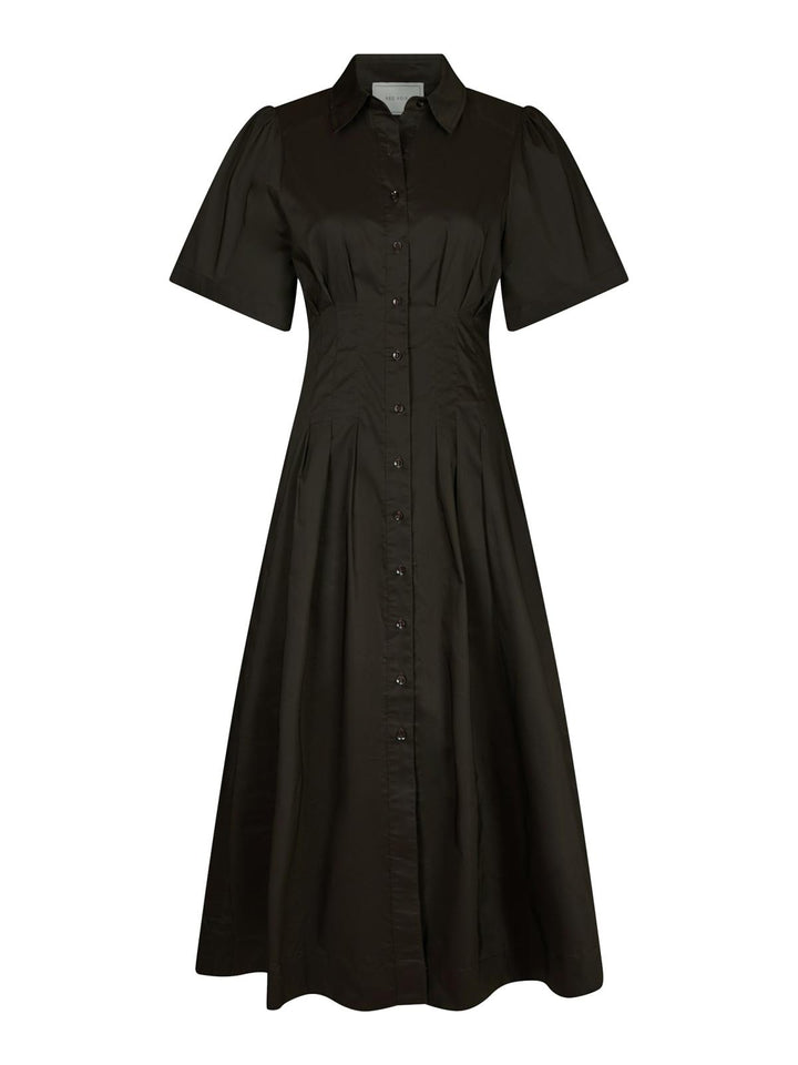 Baia Poplin Dress Chocolate Brown