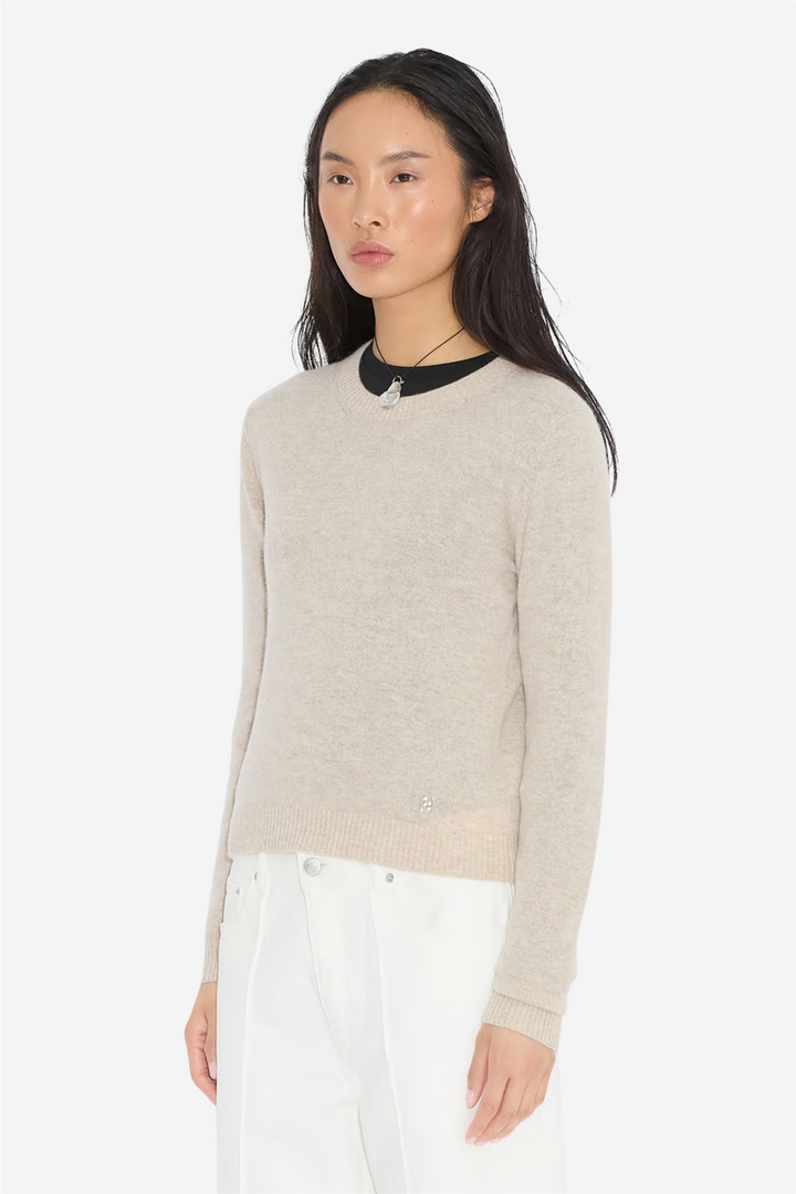 W. Cashmere Crewneck Sand