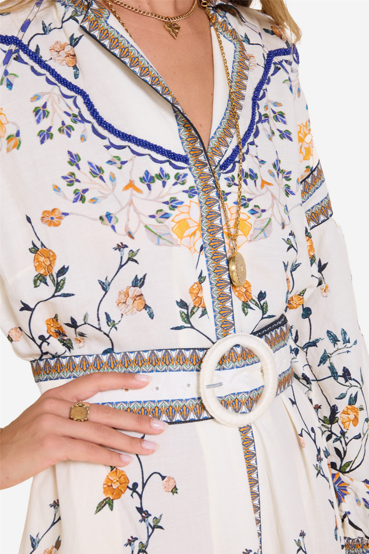 Flora Danica Long Dress Vanilla