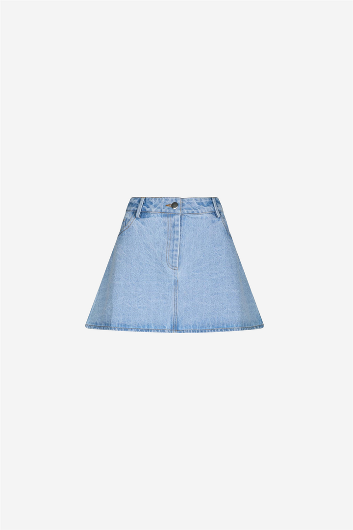 Coddie Denim Skirt Light Blue