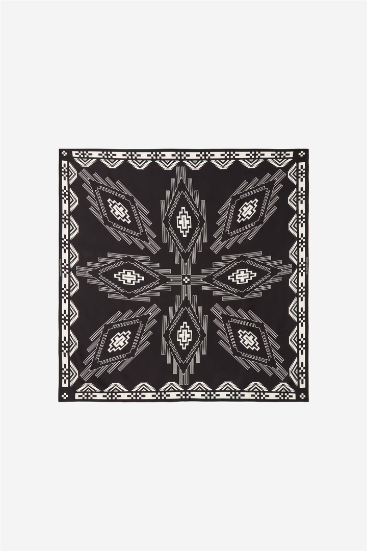 Pioneer Silk Scarf Black
