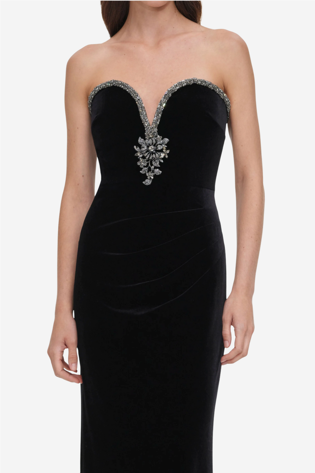 Velvet Maxi Dress Black