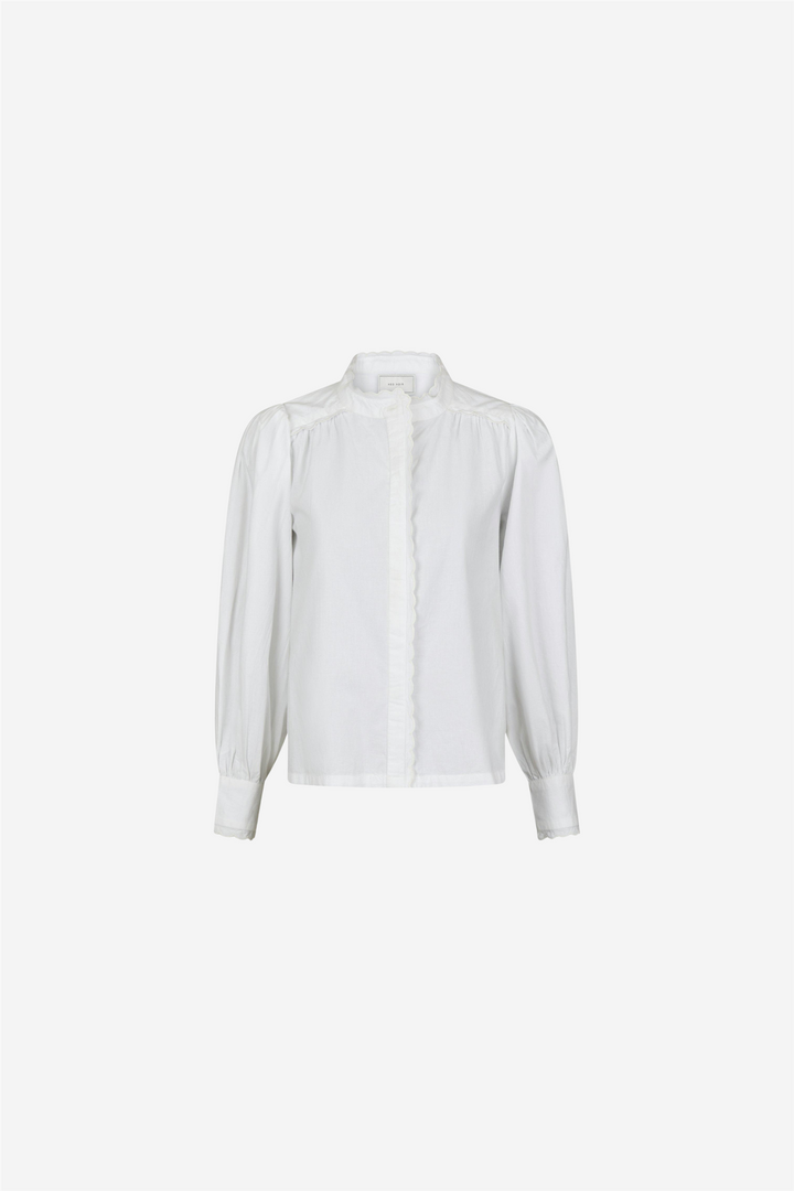 Ema C Poplin Blouse White