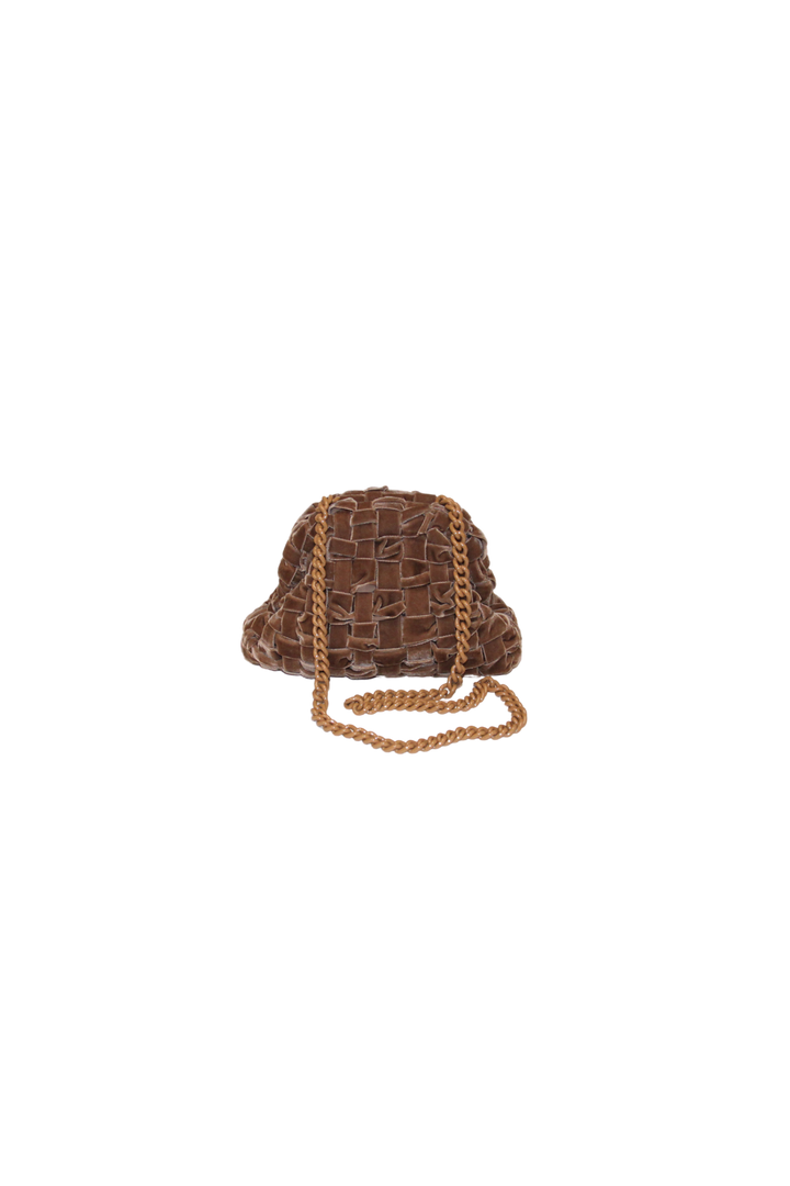 Velvet mini game bag nocciola