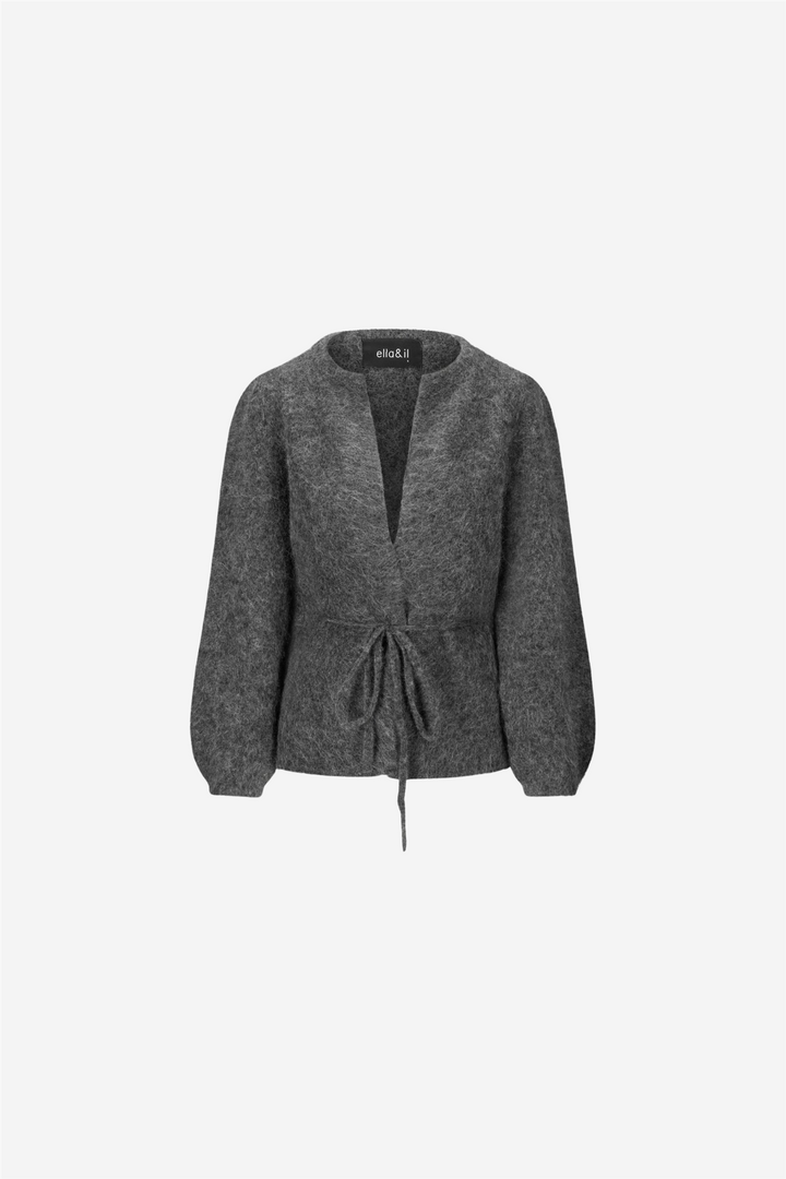 Fredrikke Chunky Cardigan Charcoal