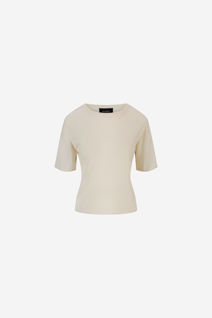 Anette Cashmere Tee Cream