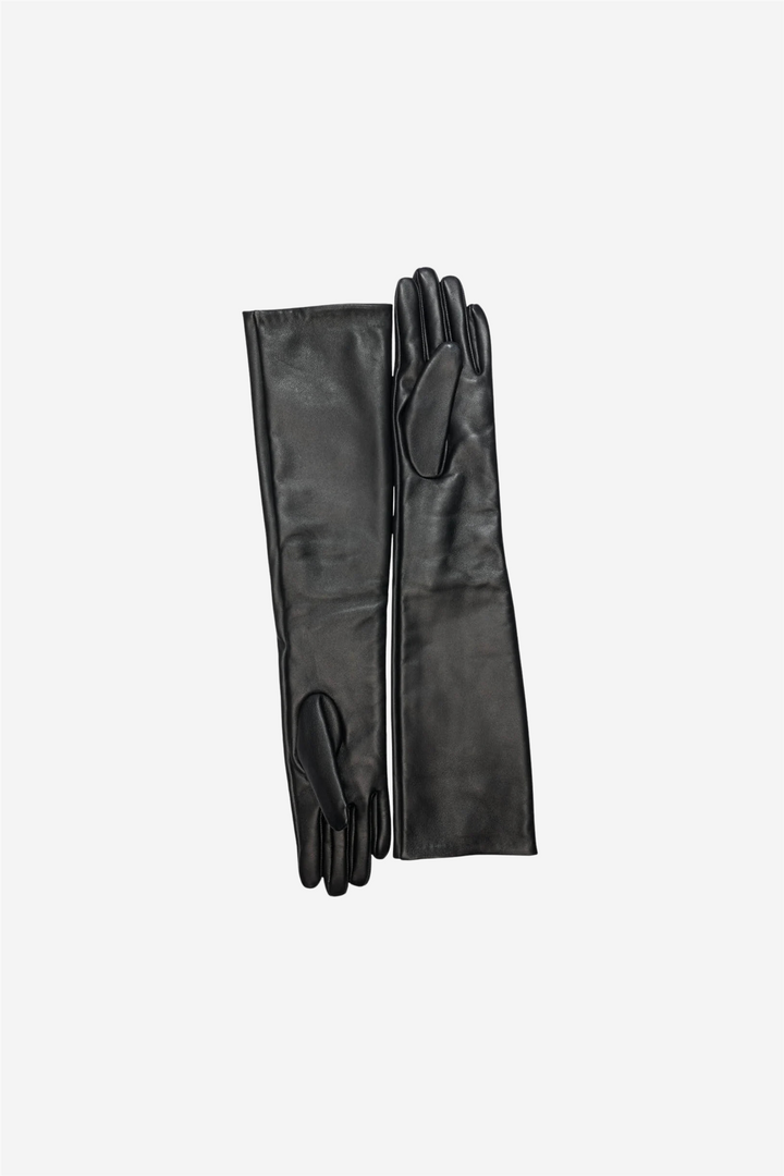 Longn Leather Gloves Black