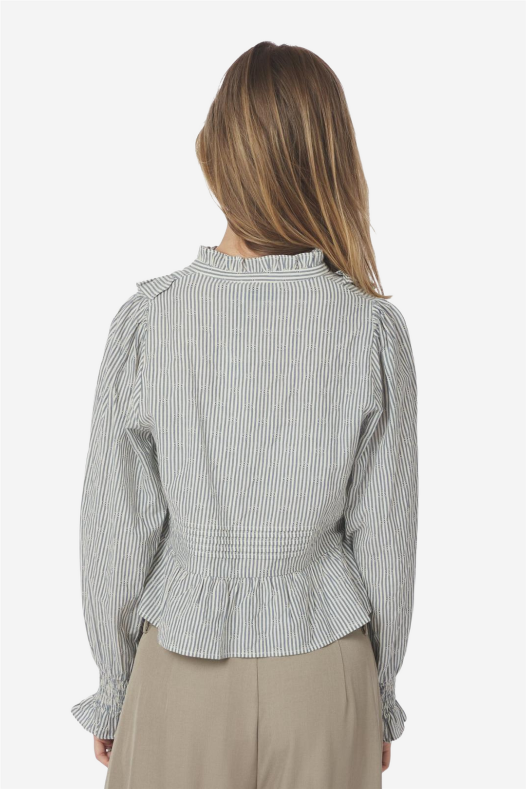 Petrine Stripe Blouse Blue