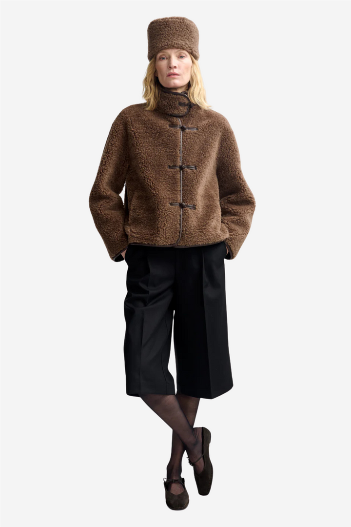 Zola Lamb Fur Jacket Cappucino