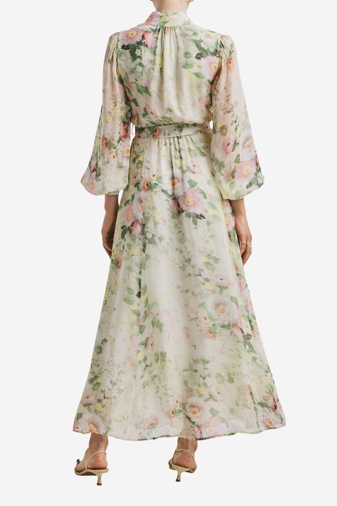 Organza Belt Dress Watercolour Dreams