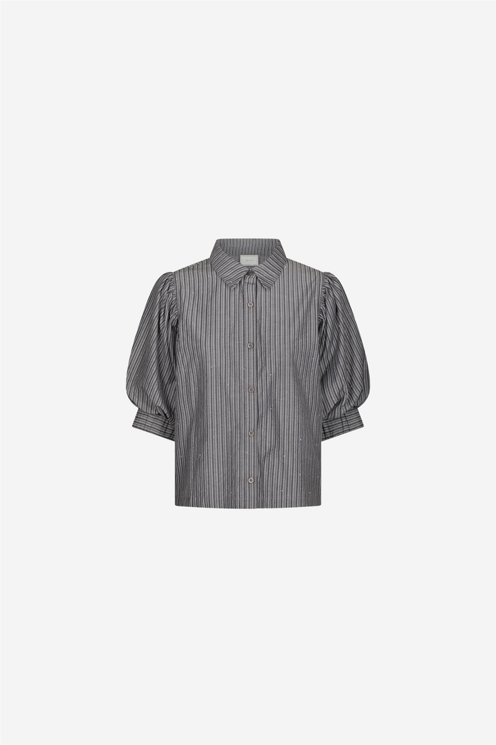 Etta Stripe Shirt Dark Grey
