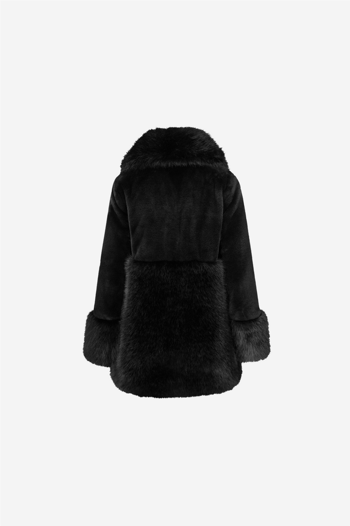 Anna Fake Fur Jacket Black