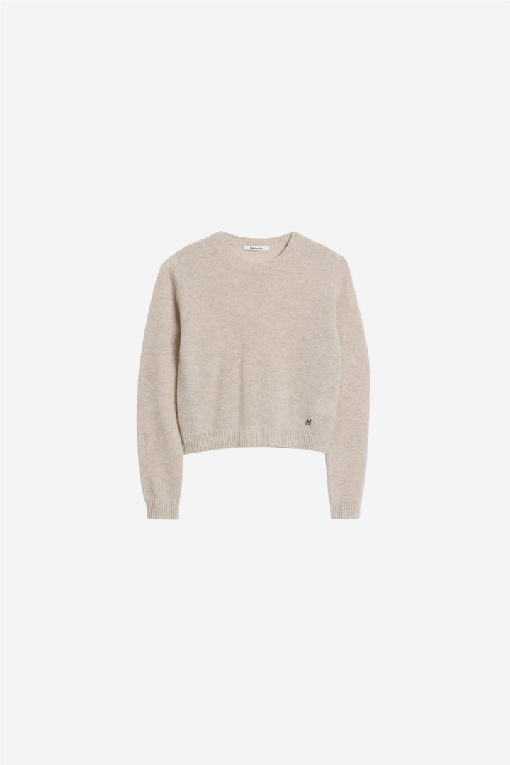 W. Cashmere Crewneck Sand