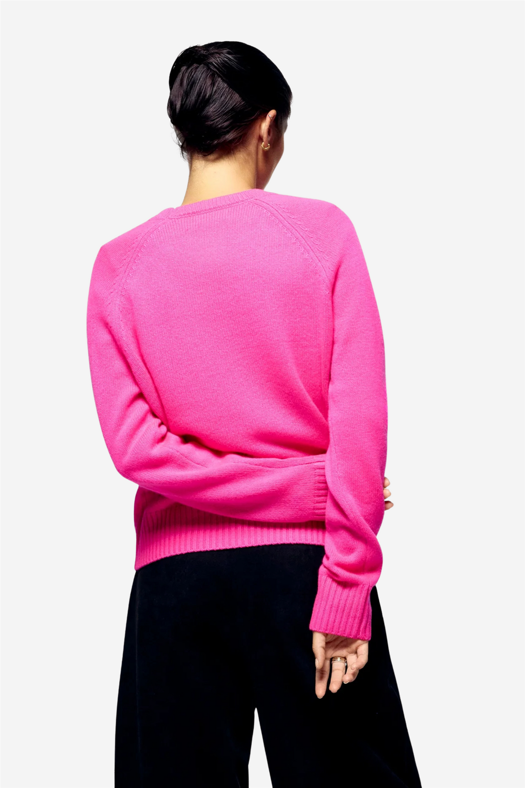 From Future Genser & Cardigan Crew Neck Sweater Cosmic Pink