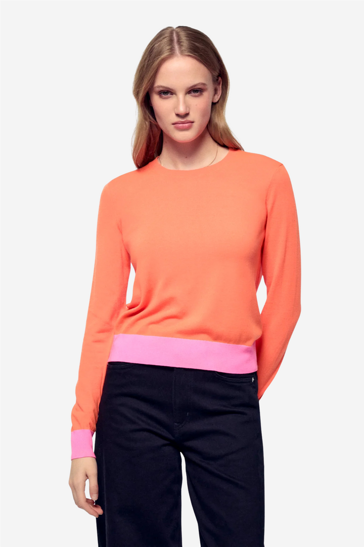 From Future Genser & Cardigan Crewneck Sweater Fire Orange