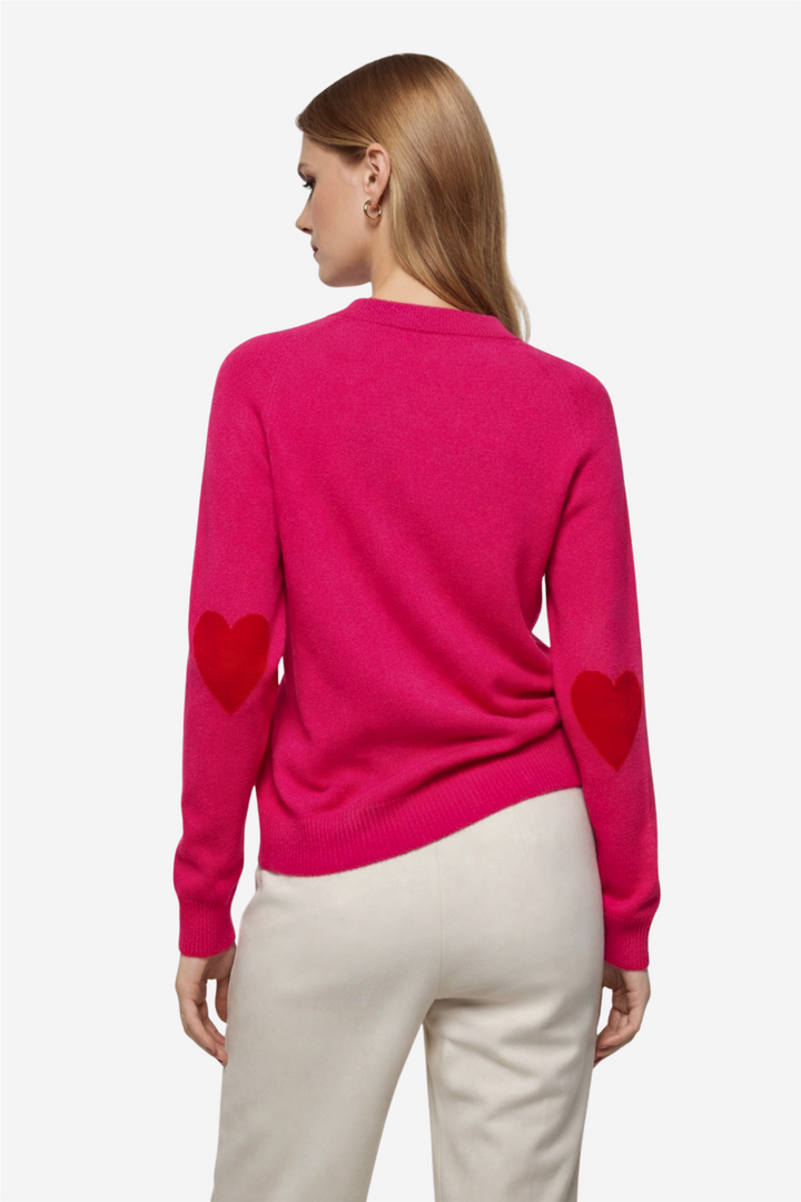 From Future Genser & Cardigan Crewneck Sweater Love Pink