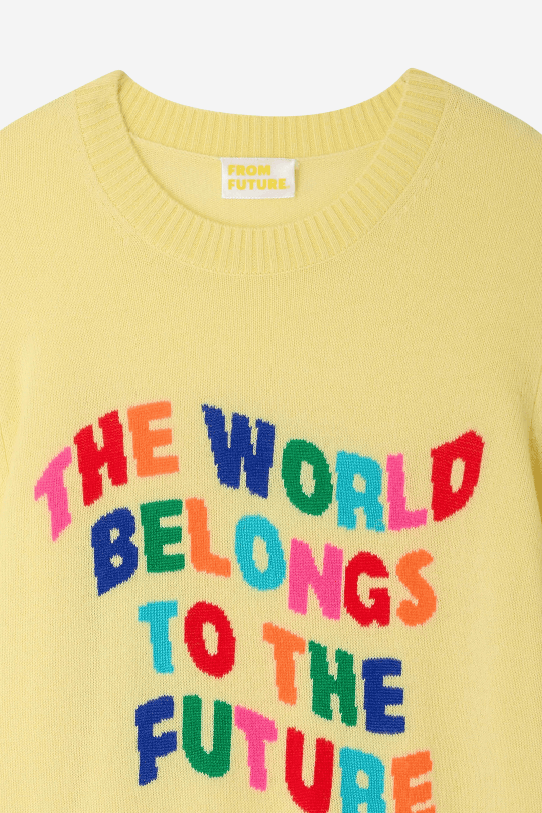 From Future Genser & Cardigan Crewneck Sweater Star Yellow