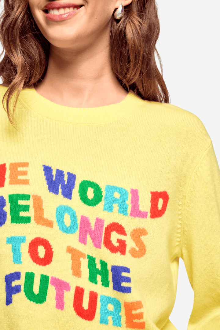 From Future Genser & Cardigan Crewneck Sweater Star Yellow