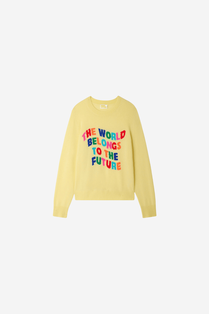 From Future Genser & Cardigan Crewneck Sweater Star Yellow