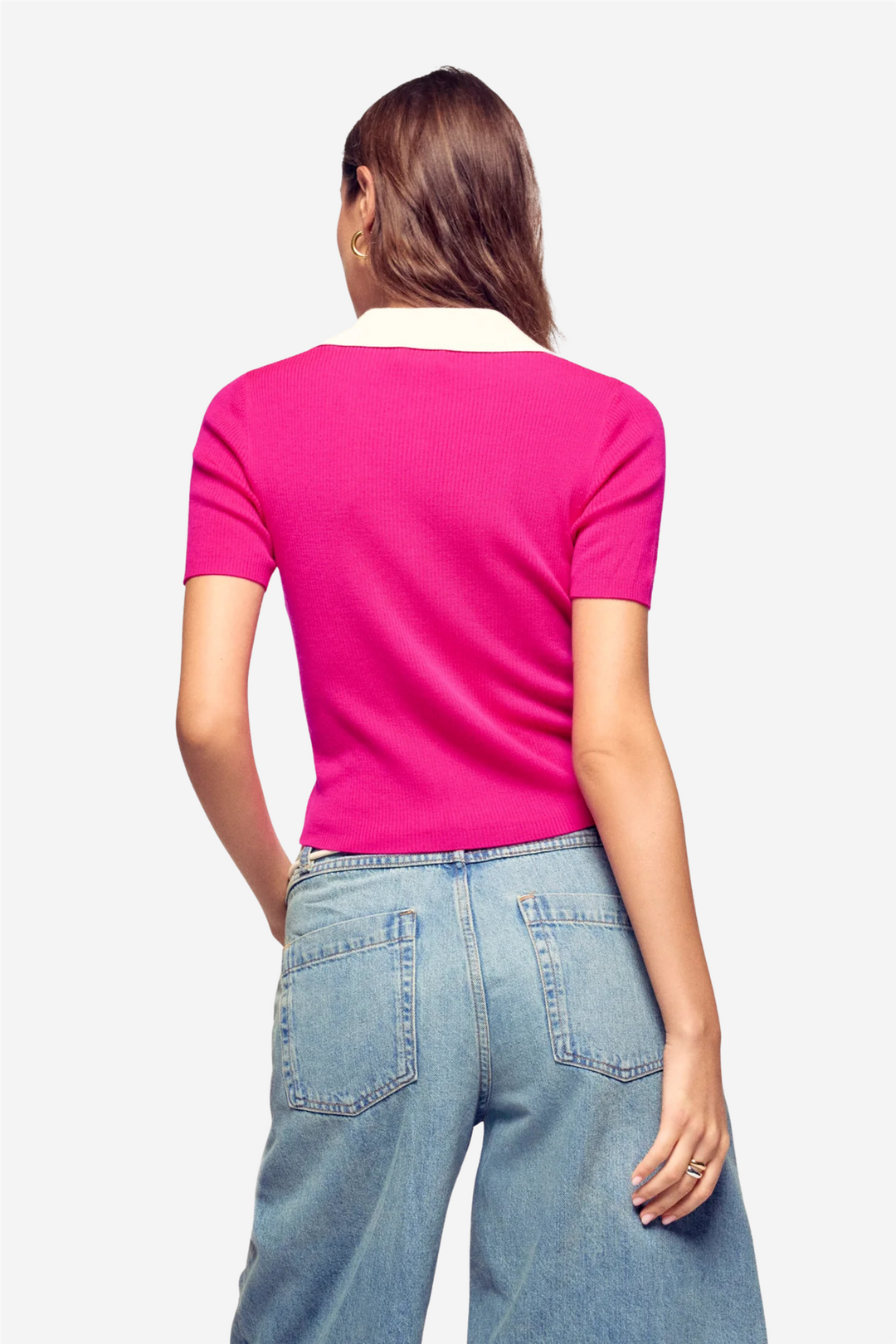 From Future Genser & Cardigan Crewneck Sweater Tropical Raspberry