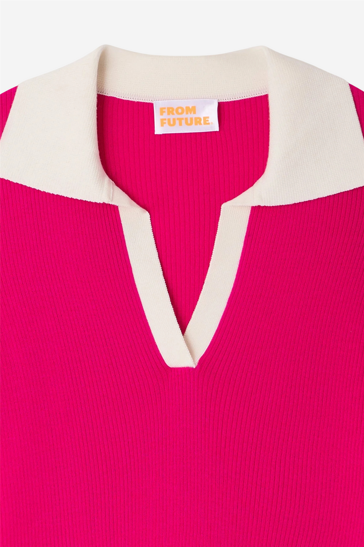 From Future Genser & Cardigan Crewneck Sweater Tropical Raspberry