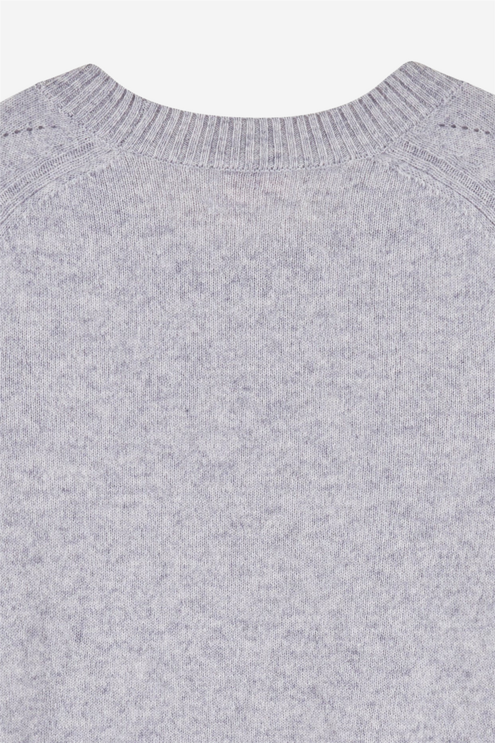 From Future Genser & Cardigan Hearts Crewneck Sweater Gris Chine Clair