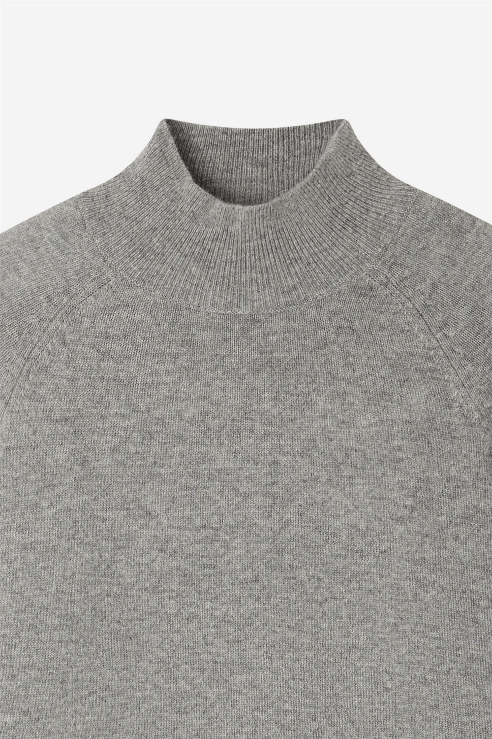 From Future Genser & Cardigan Mock Neck Sweater Multicolored Hearts Dark Heather Gray