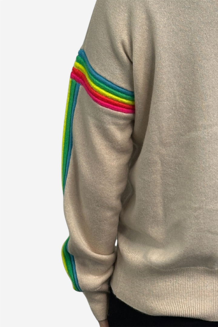 From Future Genser & Cardigan Mock Neck Sweater Sable