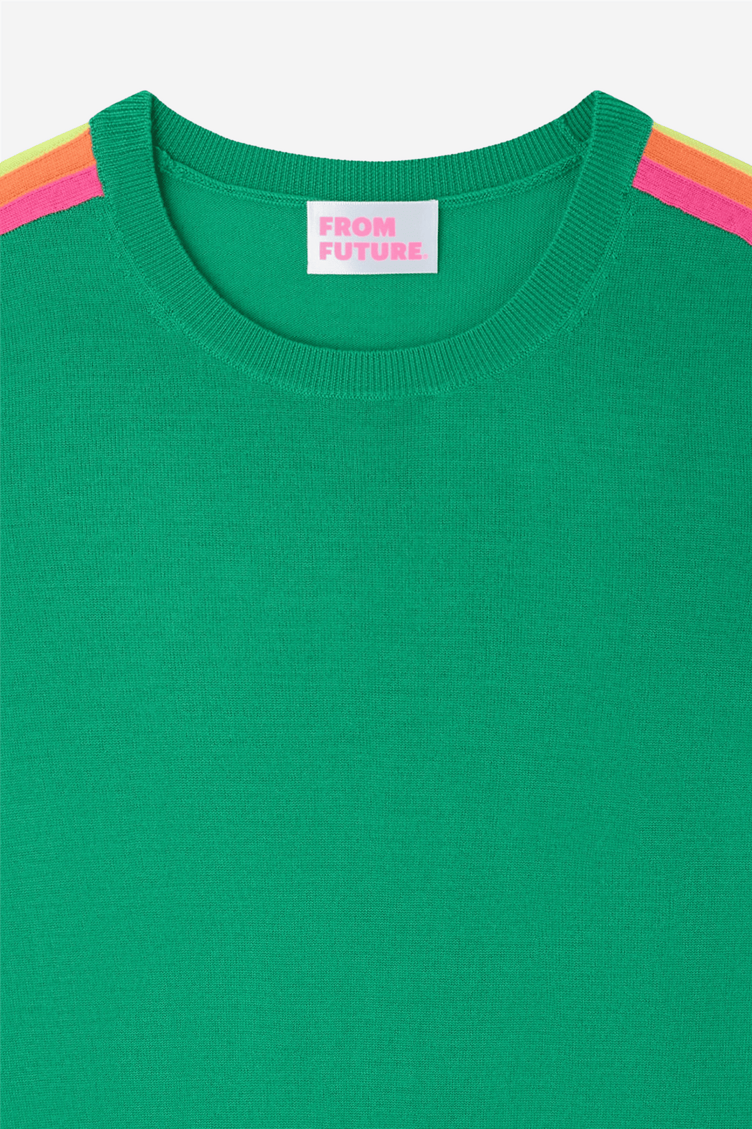From Future Genser & Cardigan Striped Sweater Multicolor Infinity Green