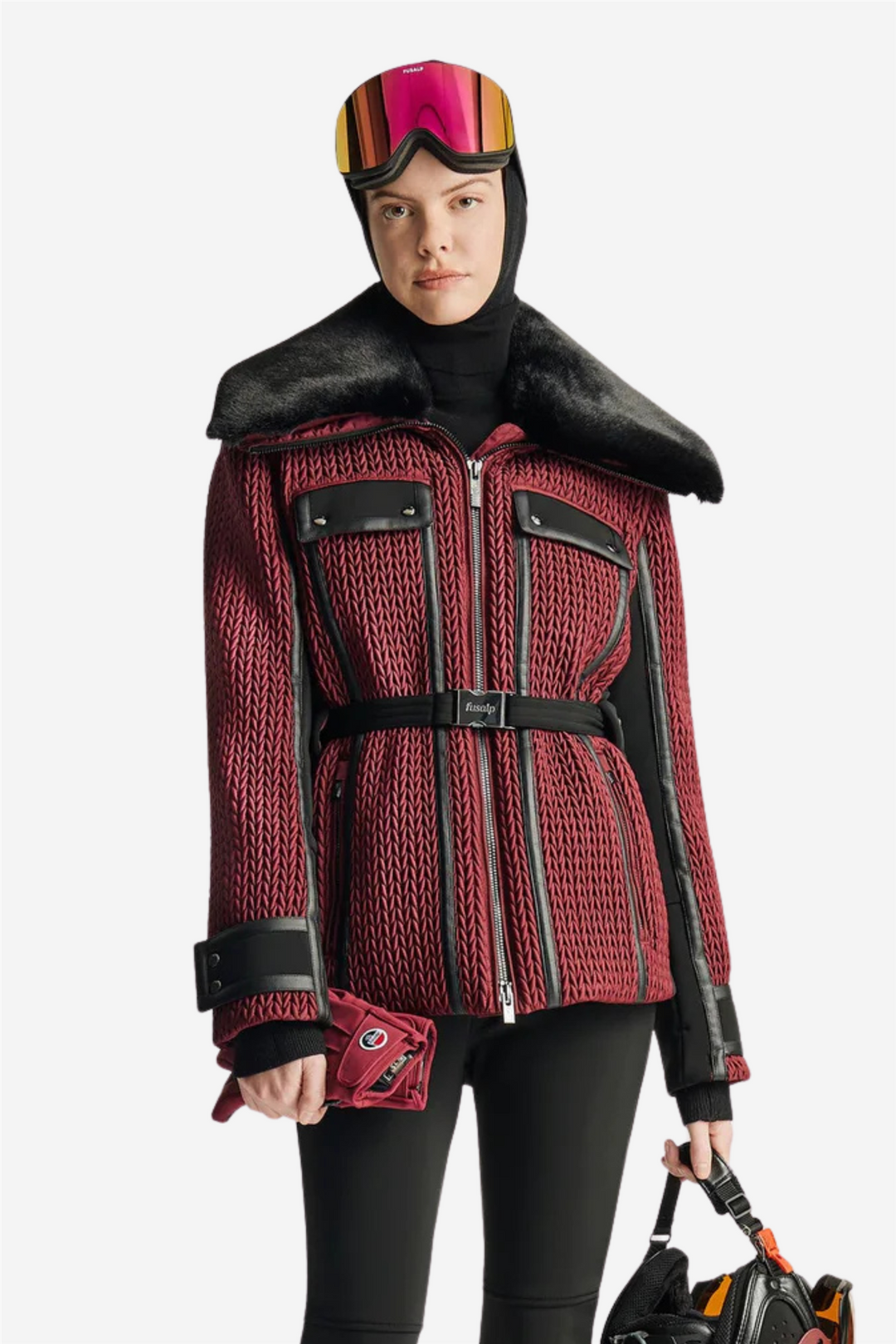 Fusalp Skitøy Alixa Jacket Acajou/Noir