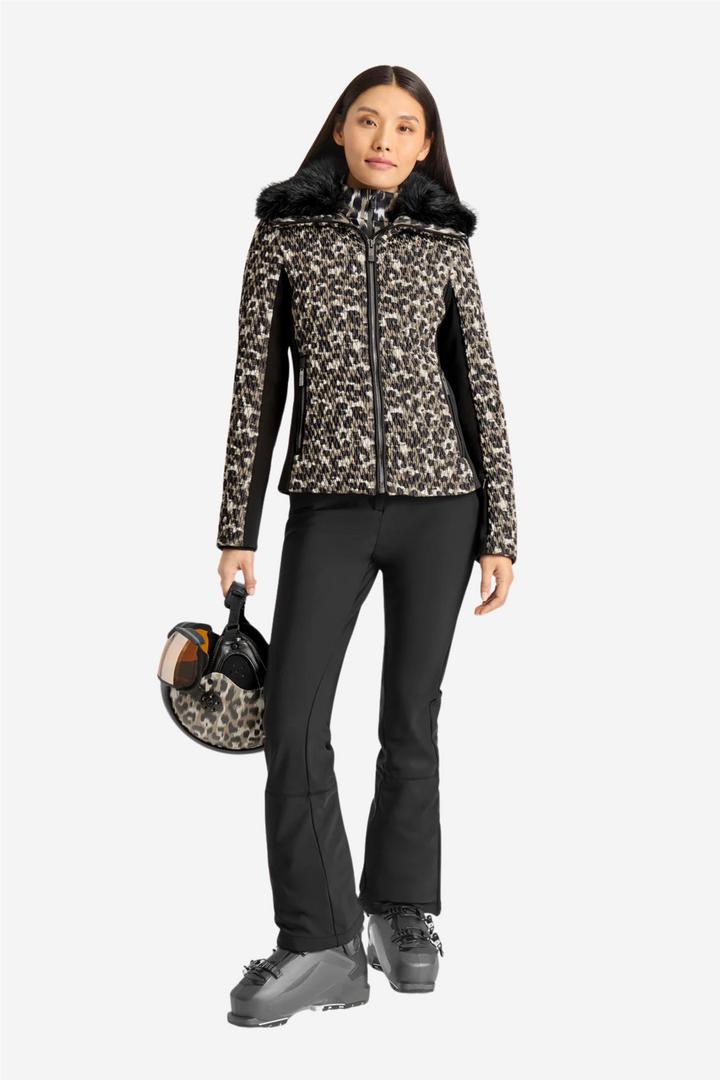 Fusalp Skitøy Montana Jacket Leopard Flou Savane/Noir
