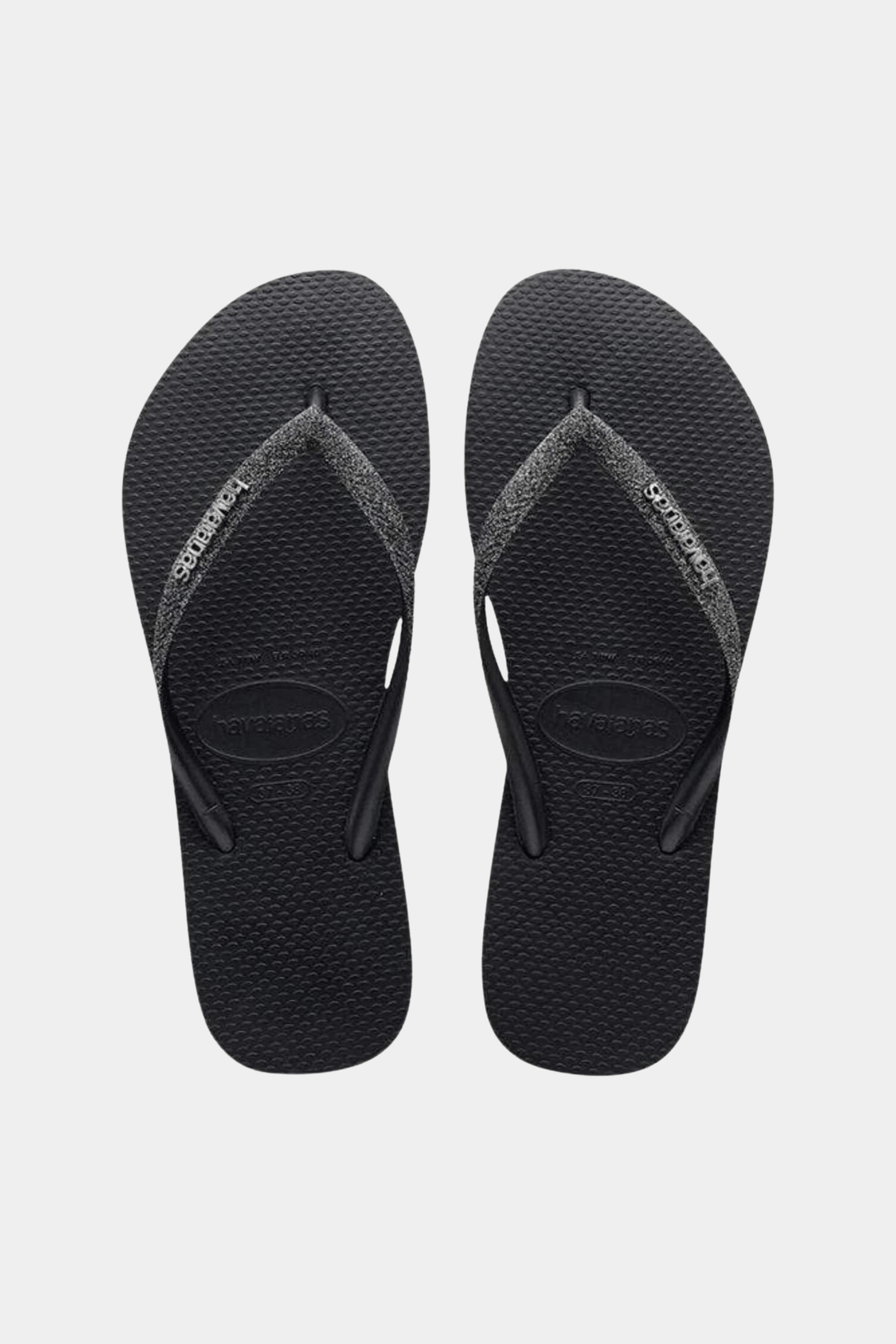 Havaianas Sko H. SLIM GLITTER BLACK/DARK METALLIC