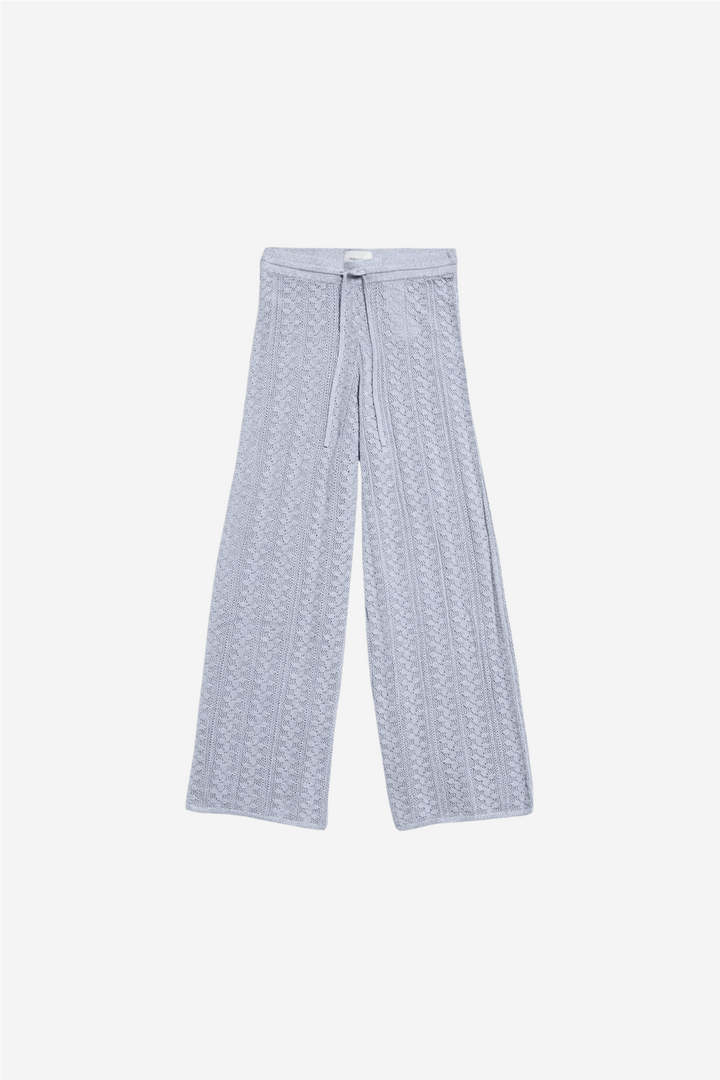 Holzweiler Bukser & jeans Kelp Crochet Trousers Blue Mix