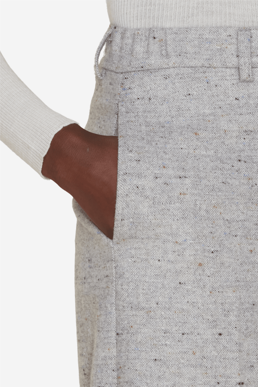 Holzweiler Bukser & jeans Lana Trousers Light Grey Mix