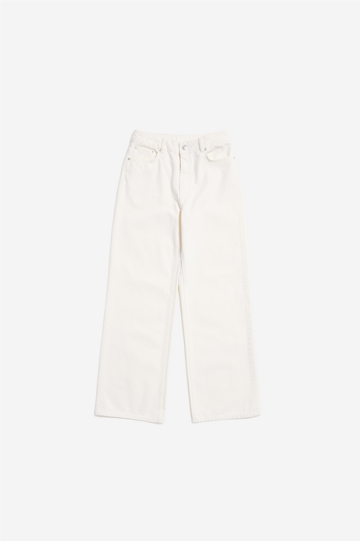 Holzweiler Bukser & jeans W Wide Jeans Ecru