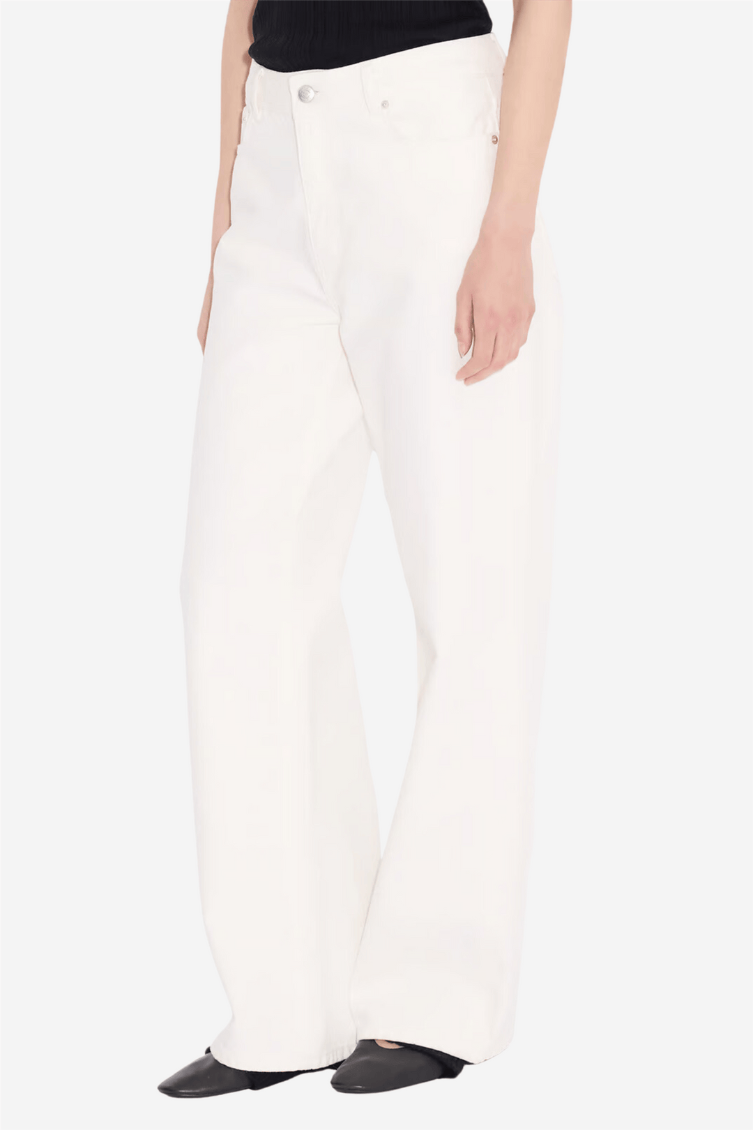 Holzweiler Bukser & jeans W Wide Jeans Ecru