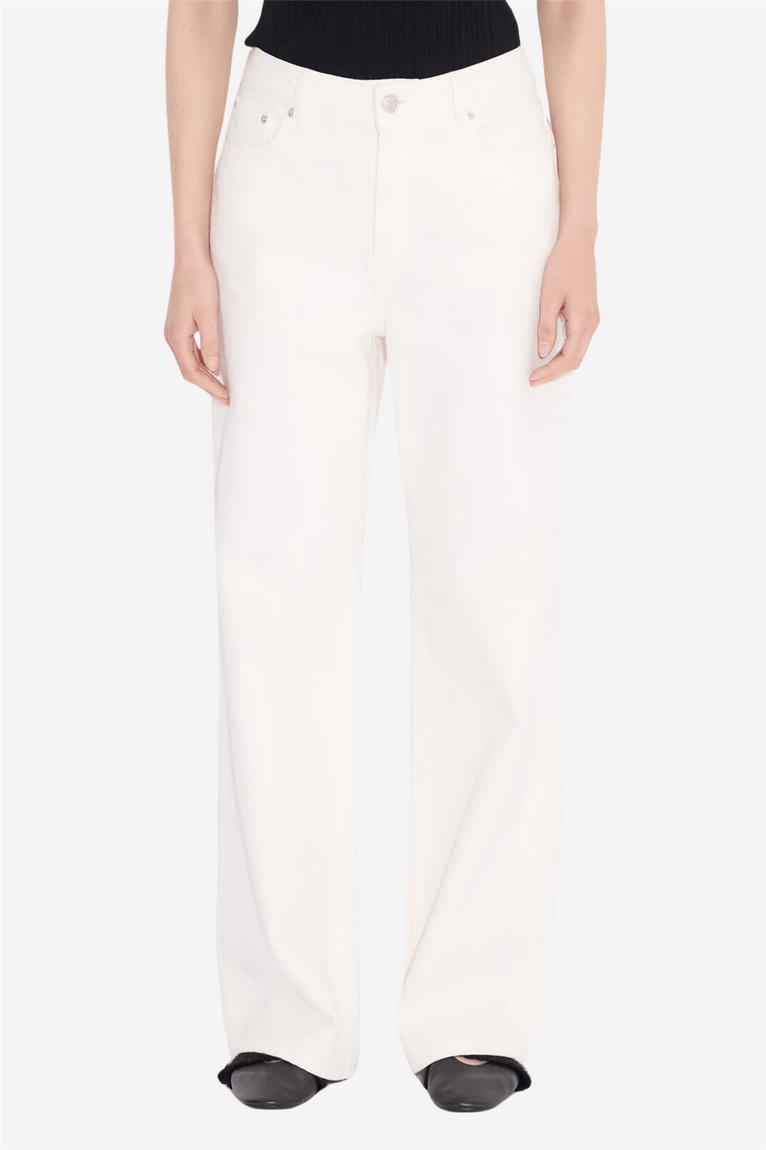 Holzweiler Bukser & jeans W Wide Jeans Ecru