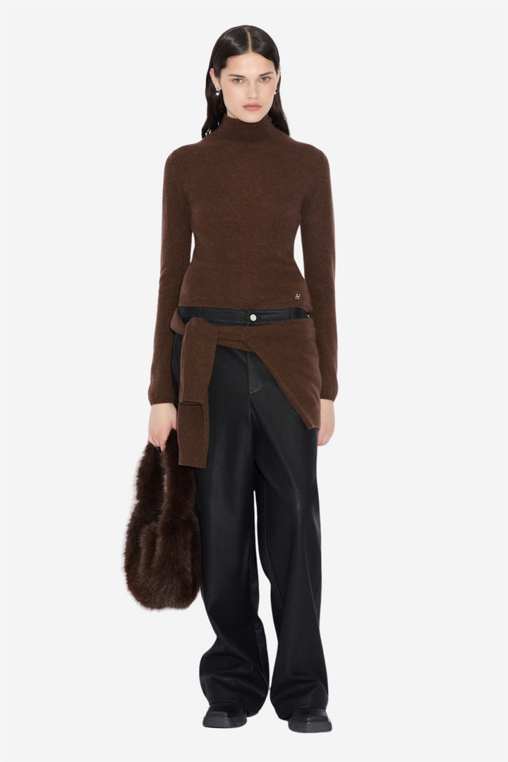 Holzweiler Genser & Cardigan Cashmere Turtleneck Dark Brown