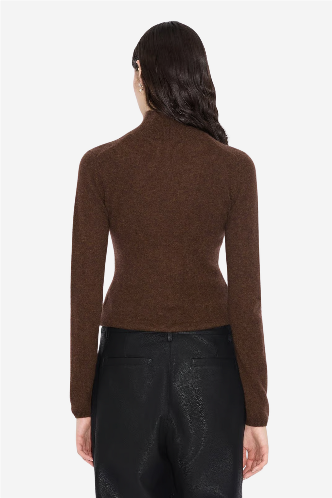 Holzweiler Genser & Cardigan Cashmere Turtleneck Dark Brown